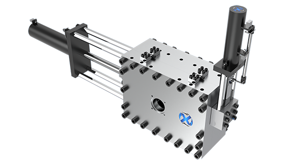 液壓全自動排渣無網模頭