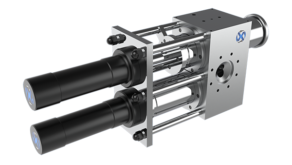 雙柱雙工位換網器